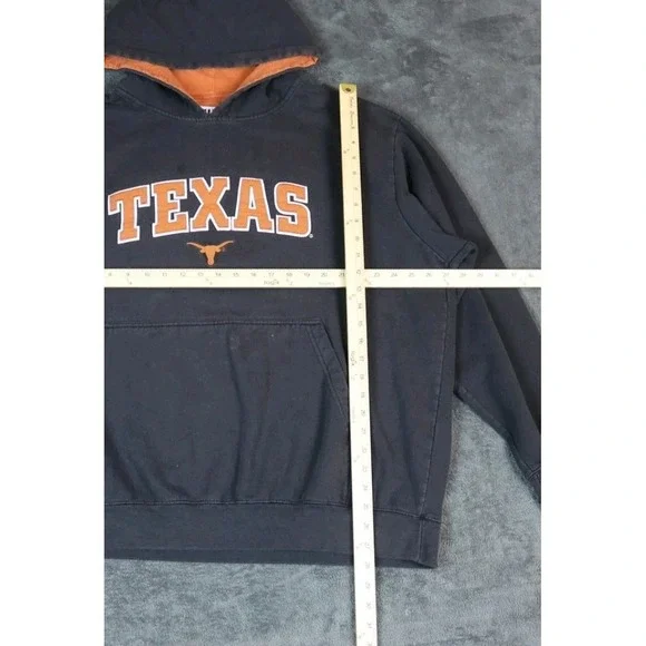🤘Vintage Y2K Texas Longhorns XXL Hoodie Foot Locker Team Edition Black Orange - Picture 9 of 9